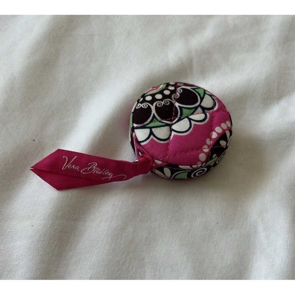 Vera Bradley Pink and Brown Floral Measuring Tape
